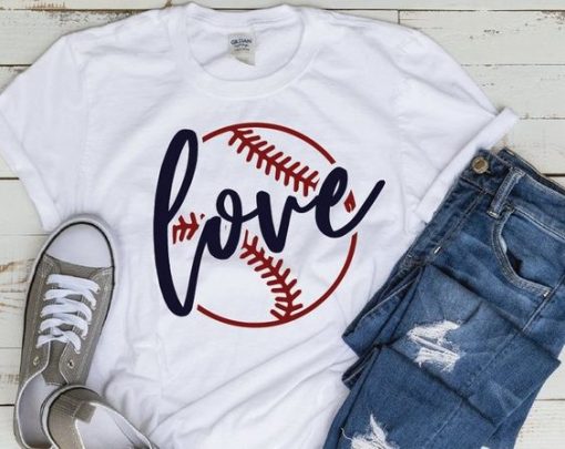 Love Mom Baseball T-shirt FD01