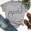 MEOW Cat Print T-shirt FD01