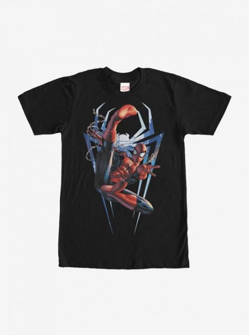 Marvel Spider-Man Flying Kick T-Shirt AD01