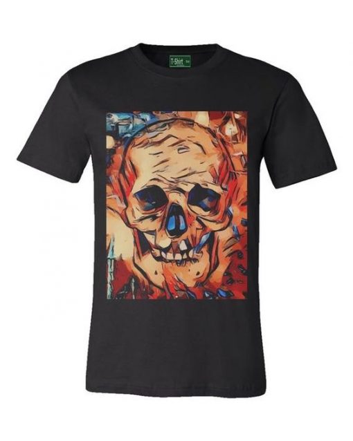 Multicolor Skull Mens T-shirt KH01