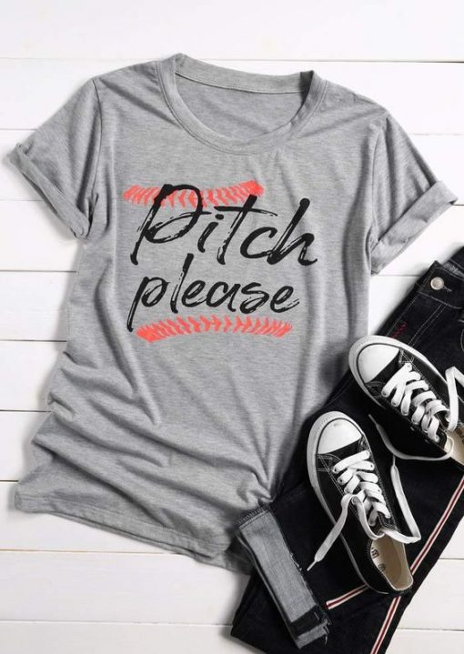 Pitch Please Baseball T-shirt FD01