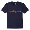 Rainbow Pulse Hearbeat T-Shirt AD01