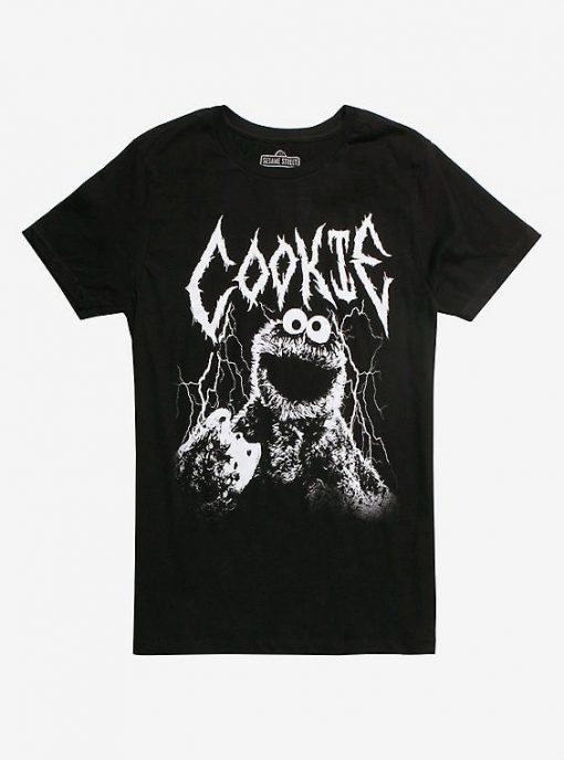 Sesame Street Metal Cookie Monster T-Shirt AD01