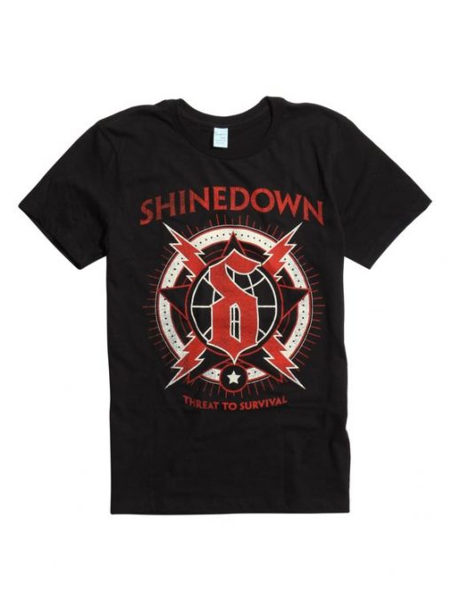 Shinedown lightning globe T-shirt DV01