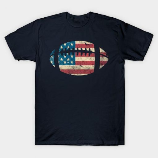 American Football Patriotic Flag football Classic T-Shirt FD01