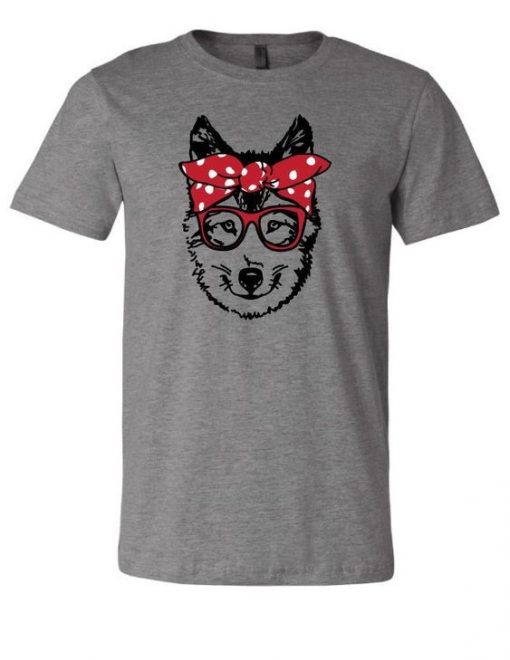 Bandanna Husky Dog T Shirt SR01