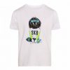 Boys White Skateboard T-Shirt EL01