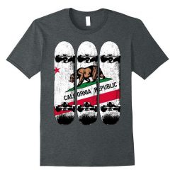 California Republic Skateboard T Shirt EL01