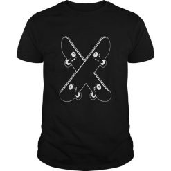 Crossed Skateboards T-Shirt EL01