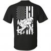 Football Player With American Flag T-Shirt FD01