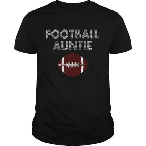 Funny Football Auntie T Shirt  FD01