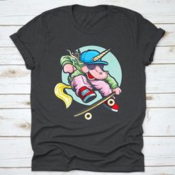 Girl Skateboarding Gift T-Shirt EL01