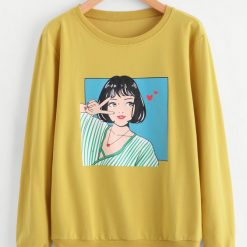 Girl Yellow Sweatshirt EL29