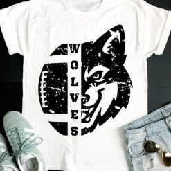 Grunge Wolves Football T-shirt FD01