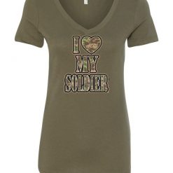 I Heart My Soldier Women's T-Shirt FD01