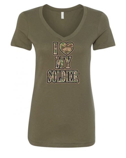 I Heart My Soldier Women's T-Shirt FD01