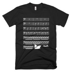 Jaws Music Bass Clef T-Shirt EL01