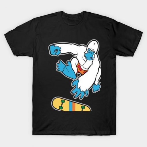 Kick-Flip Yeti Skateboarding T-Shirt EL01