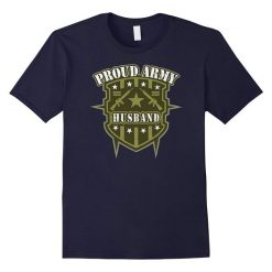 Mens Proud Army Husband Military T-shirt FD01