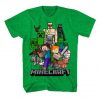 Minecraft Boys Top Green T-Shirt VL01