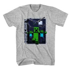 Minecraft Boys Top Grey T-Shirt VL01