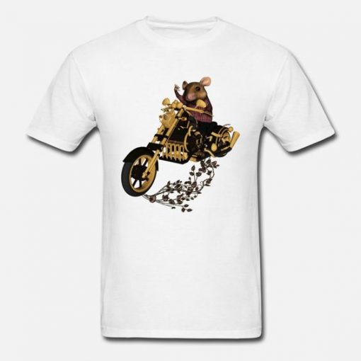 Mouse on a motorcycle T Shirt SR30