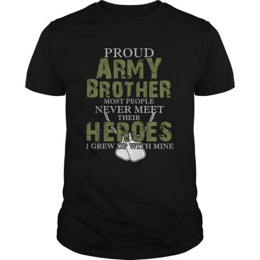 Proud Army Brother T-shirt FD01