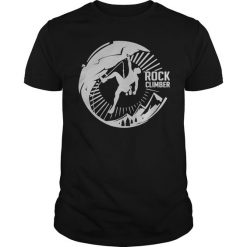 Rock Climbing Print Vintage T Shirt SR01