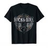 Rock and Roll Guitar Wings Music T Shirt EL01