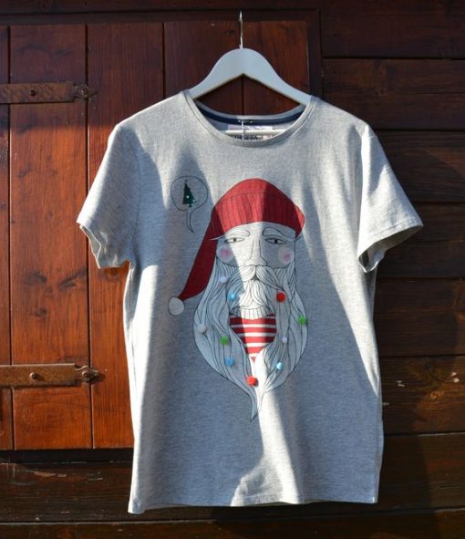 Santa hipster T-shirt AI01