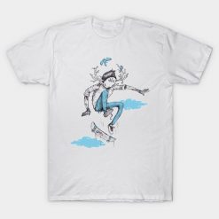 Skateboard Line Art T-Shirt EL01