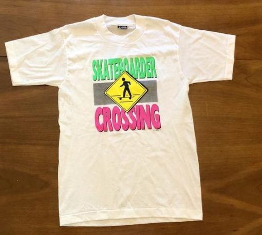 Skateboarder Crossing Deadstock T-Shirt EL01