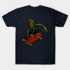 Skateboarding Skeleton Roller T-Shirt EL01