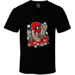 Skater Deadpool T Shirt SR01