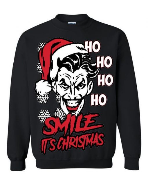 Smile It's Christmas Sweatshirt EM01