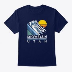 Snowbasin Utah Retro T Shirt SR01
