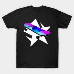 Space Skateboard T-Shirt EL01