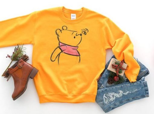 Winnie The Pooh Sketch Sweatshirt EL29