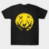 Yellow Moon Wildlife deer T-Shirt EL29