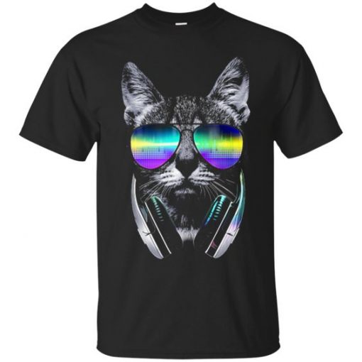 music lover cat T Shirt SR01