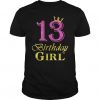 13 Birthday Girl Princess Tshirt EL2N
