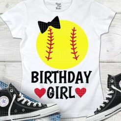 Birthday Girl Softball Tshirt EL2N