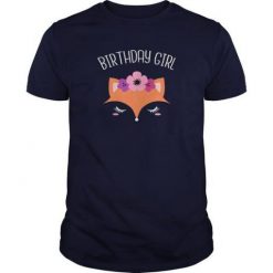 Fox Birthday Girl Tshirt EL2N