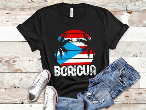 Boricua Flag t Shirt SR20J0