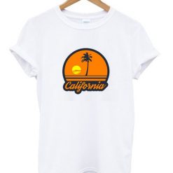 California sunset beach t-shirt FD14J0
