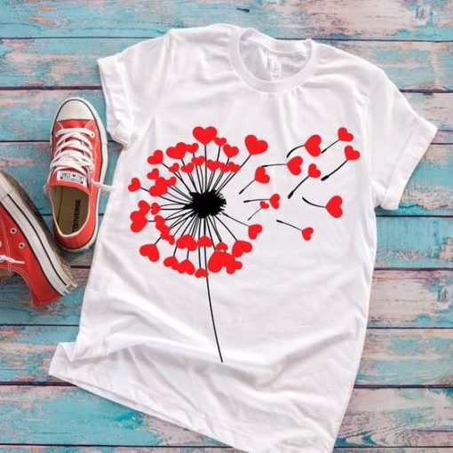 Dandelion Valentine tshirt Fd27J0