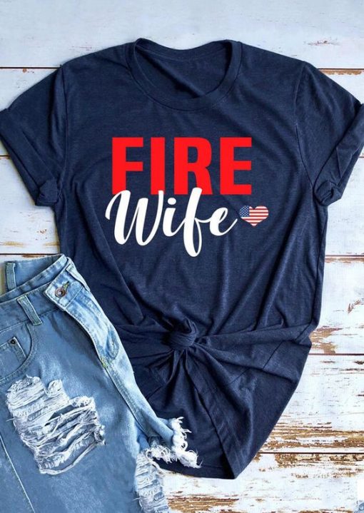 Fire Wife American T Shirt SR22J0