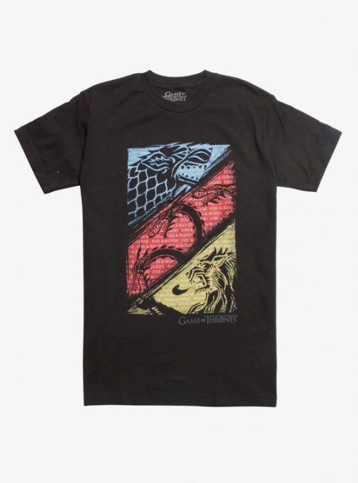 Game Of Thrones Three Sigil T-Shirt FD20J0