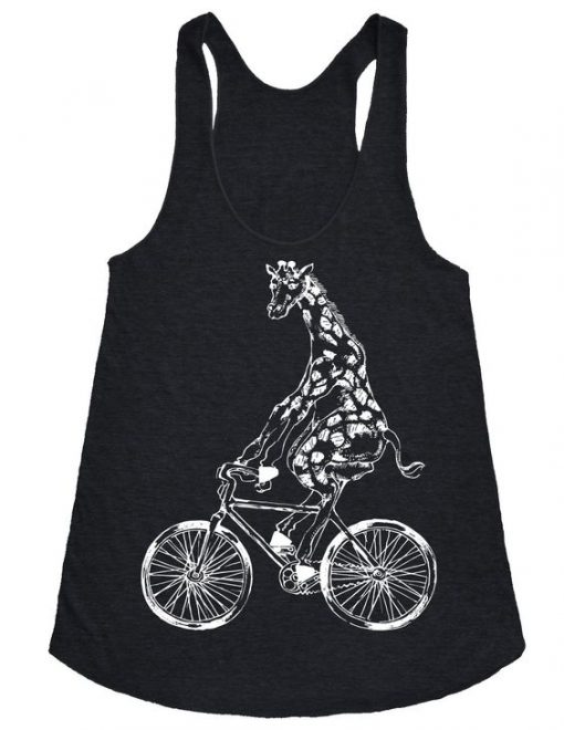 Giraffe On a Bicycle Tanktop FD20J0