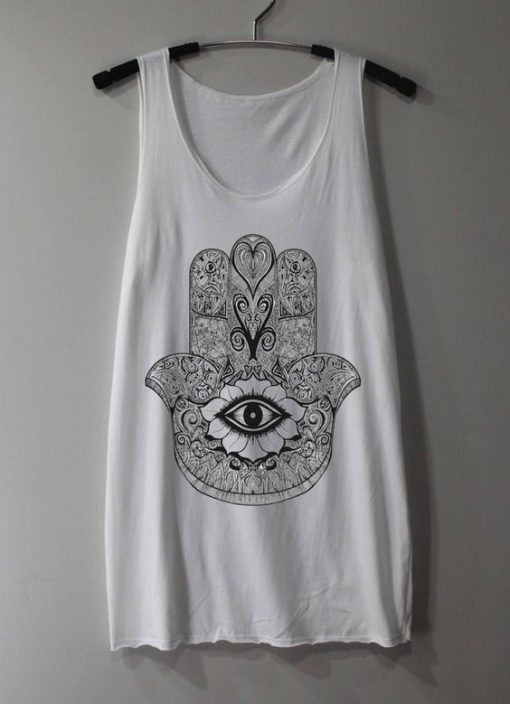 Graphic White Tanktop FD20J0